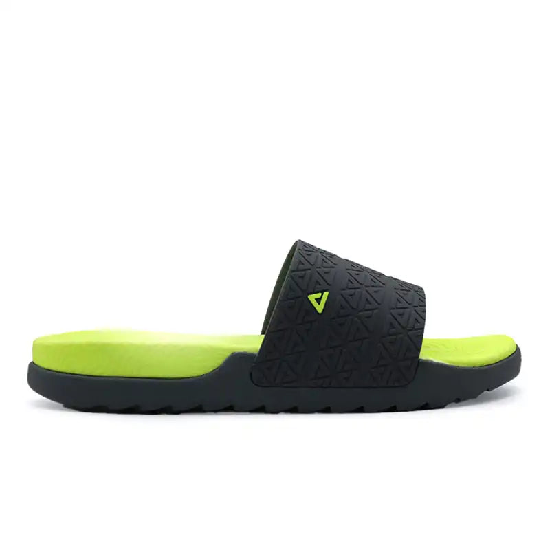 PEAK Slippers Men's Taichi - Dk.Grey/Fluorescent Yellow